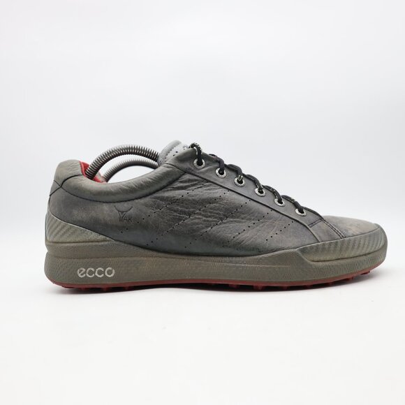 Ecco Biom HydroMax Golf Shoes Men's EU 44 M Gray Yak Leather Hybrid Sneakers - Picture 1 of 12